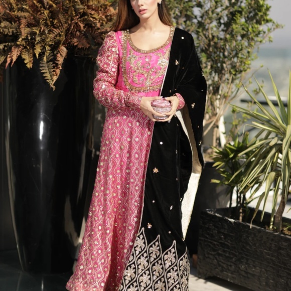 Long Kalidaar dress with matching pants - Picture 5 of 5